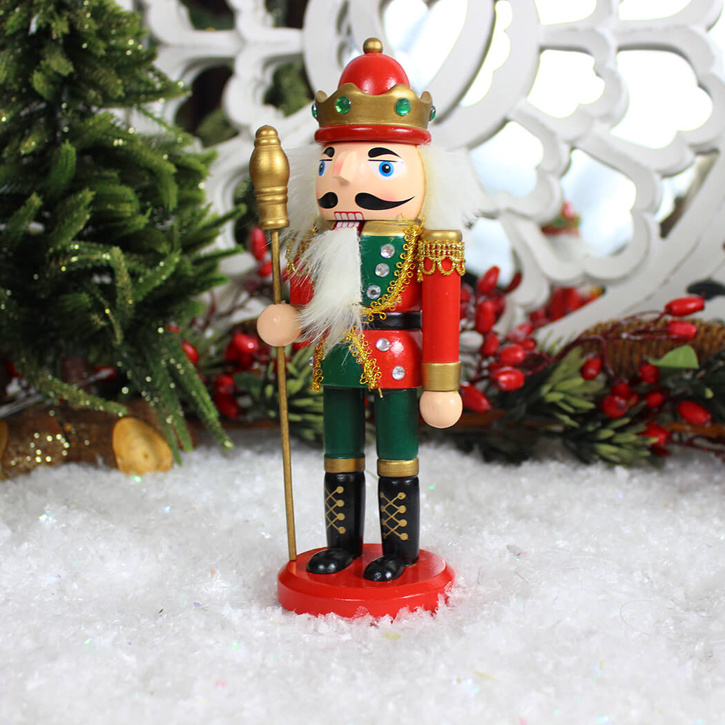 Small Wood Nutcracker Ornament