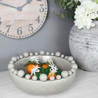 Thumbnail for Bobble Edged Grey Decorative Bowl