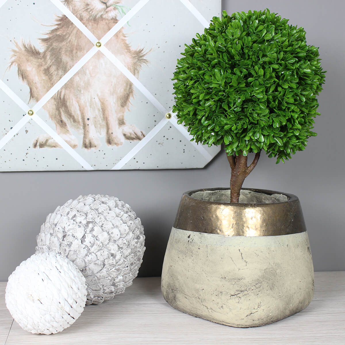 Metallic Dipped Large Planter