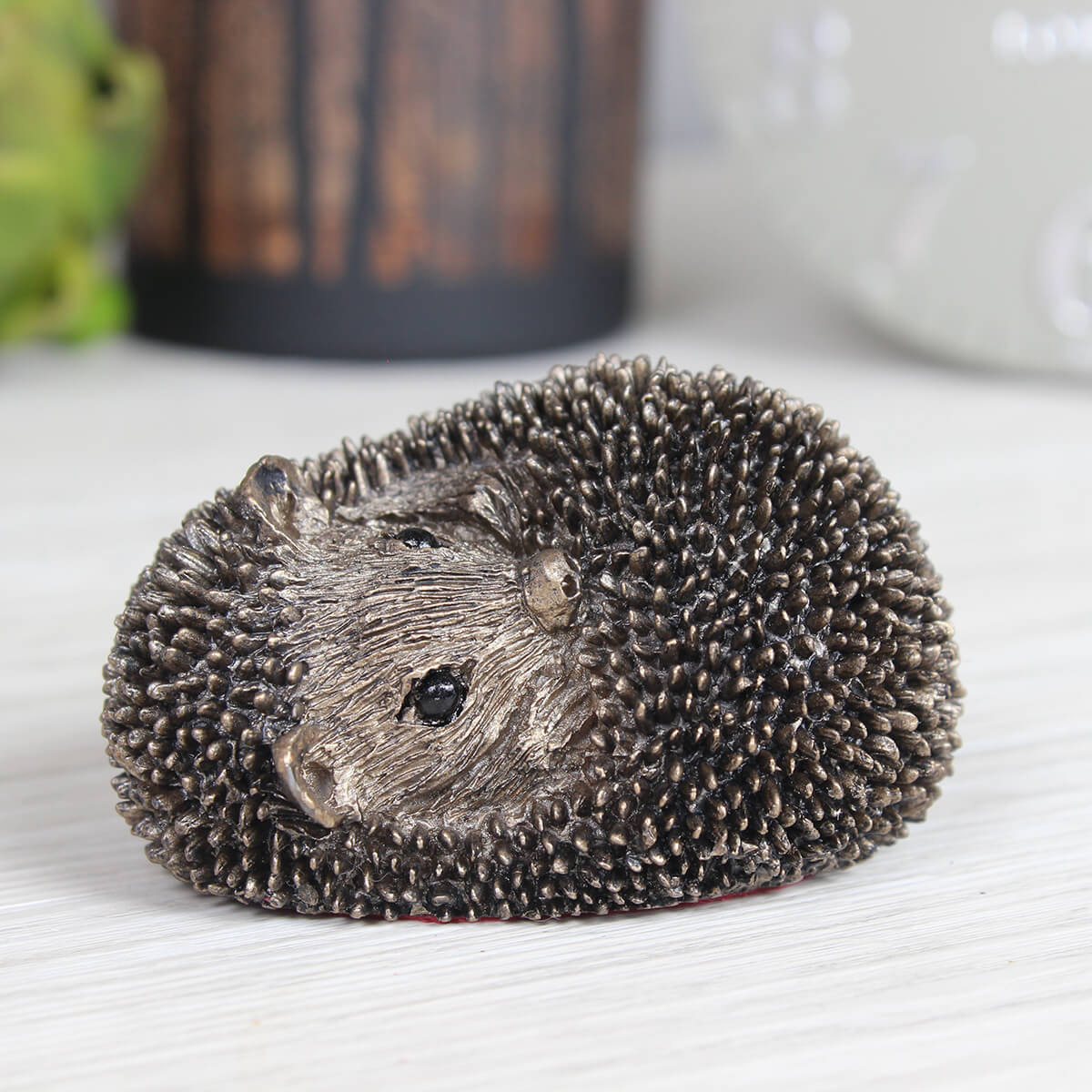 Zippo Baby Hedgehog Frith Bronze Sculpture