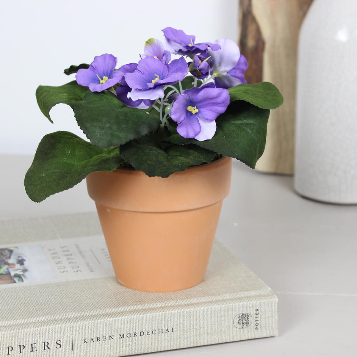Faux Potted African Violet