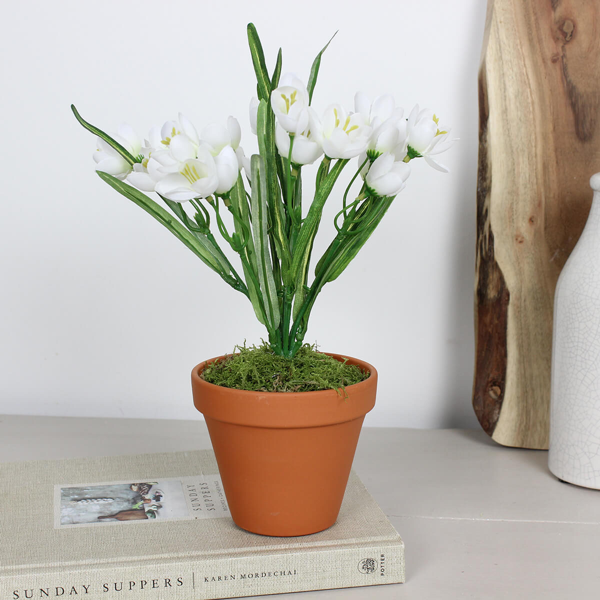 Faux Potted Crocus Bush