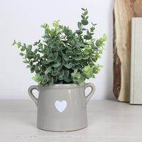 Thumbnail for Medium Heart Pot Grey
