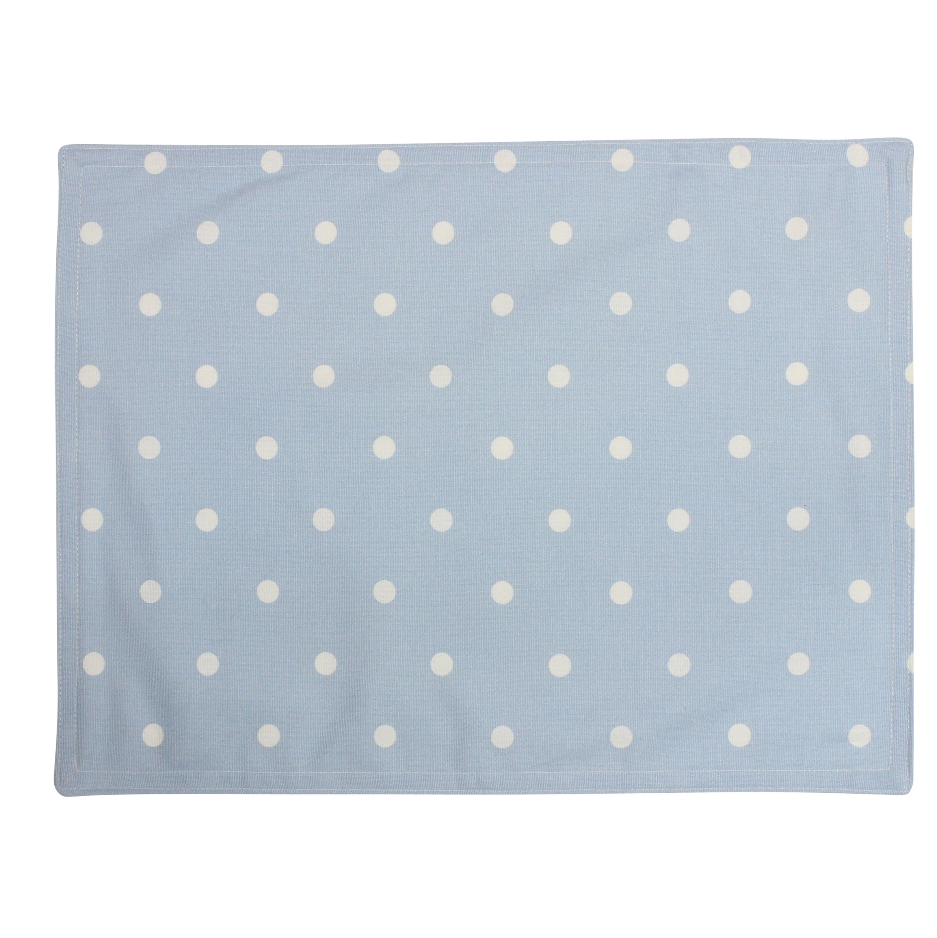 Dotty Powder Blue Fabric Placemat