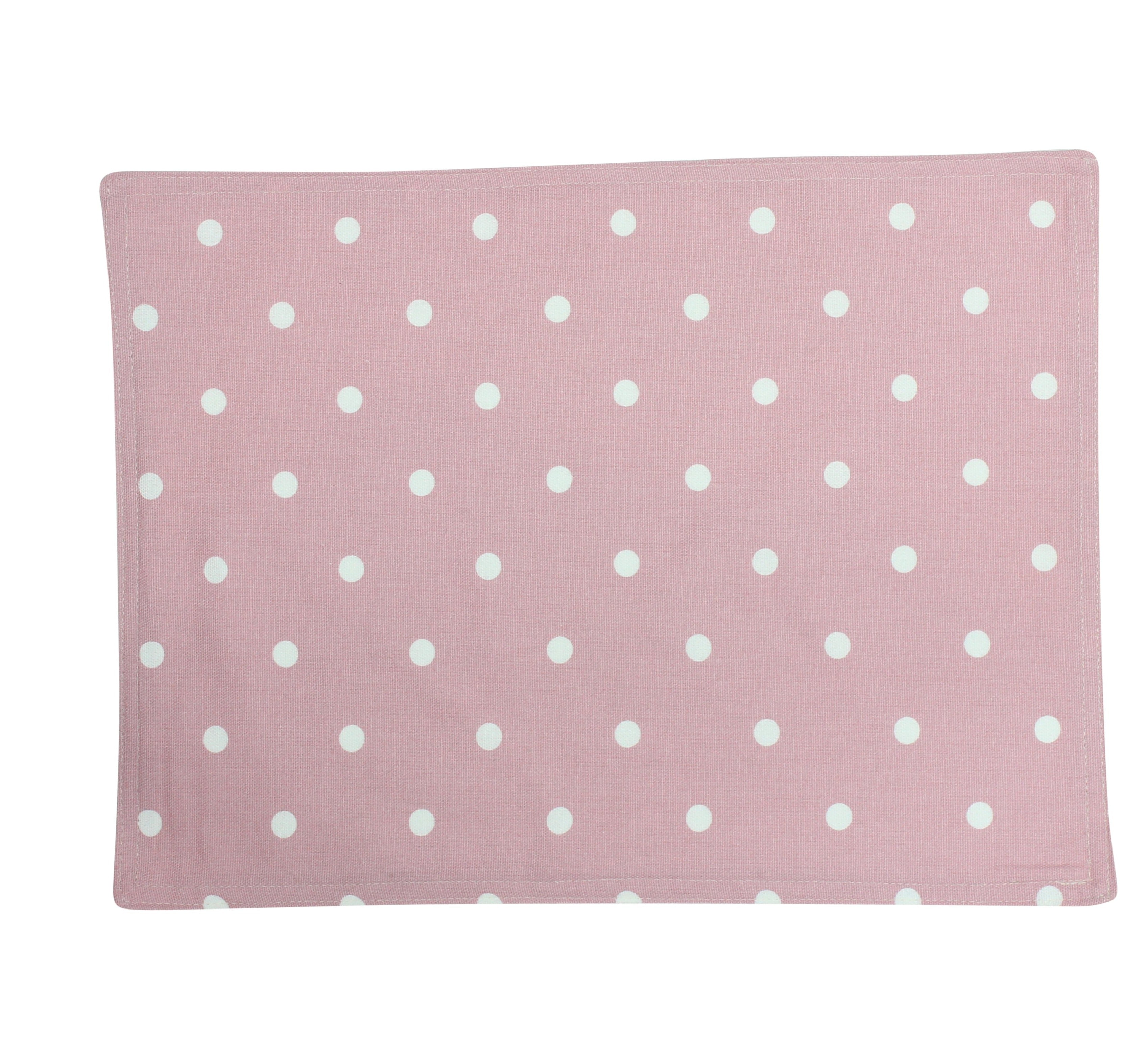 Dotty Pink Fabric Placemat