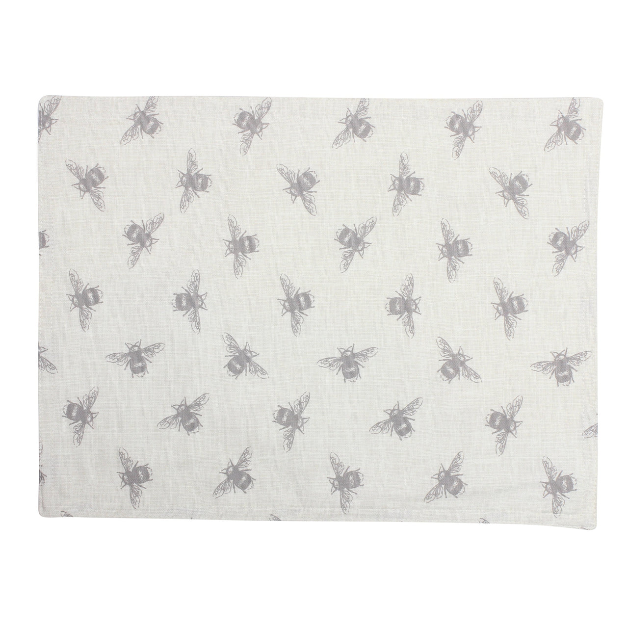 Grey Bee Fabric Placemats