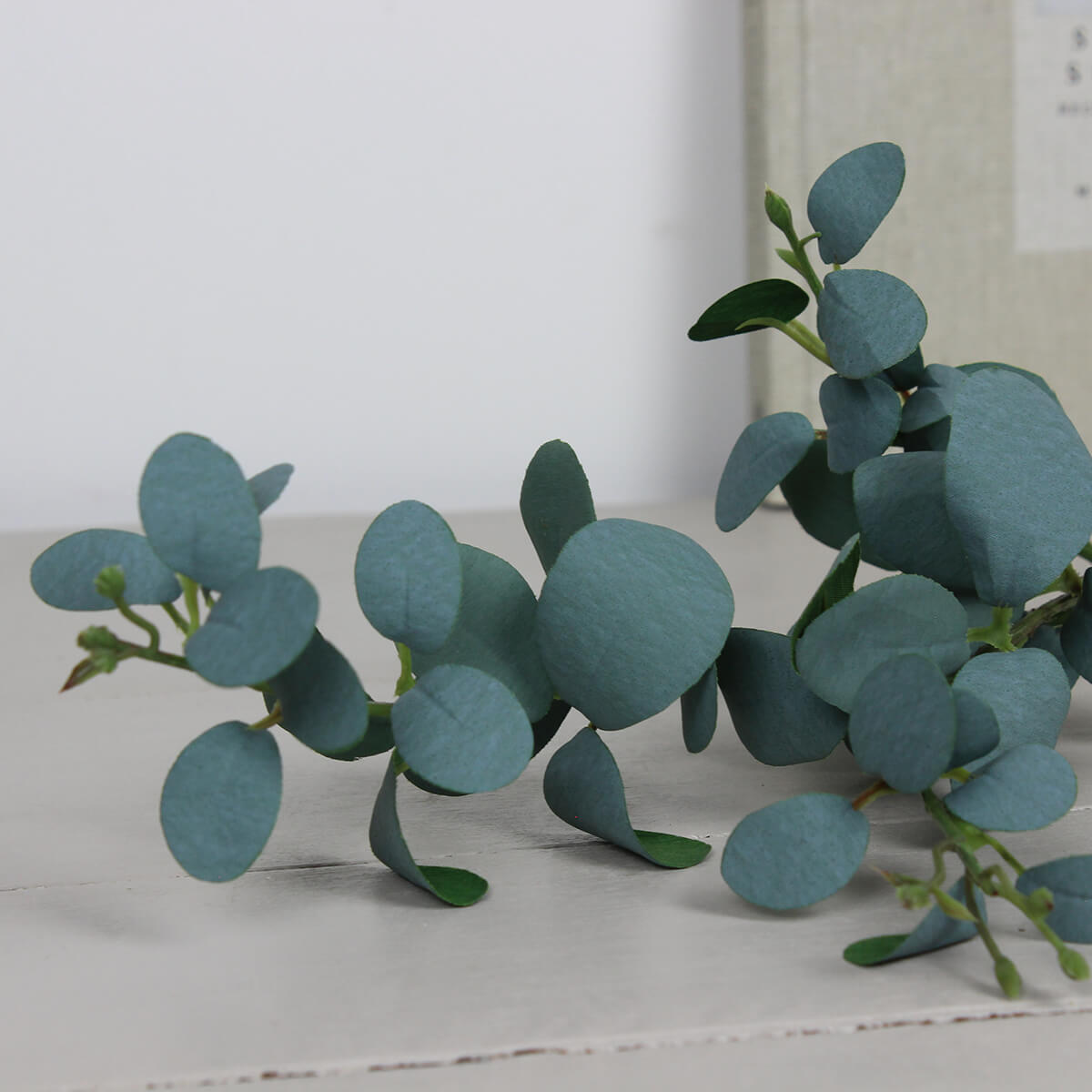 Faux Green Eucalyptus Stem