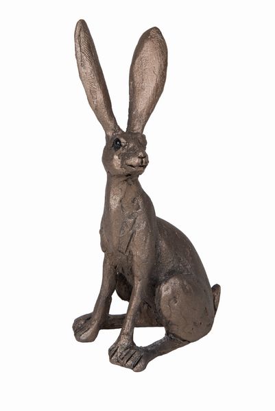 Jaz Sitting Hare Frith Bronze Sculpture