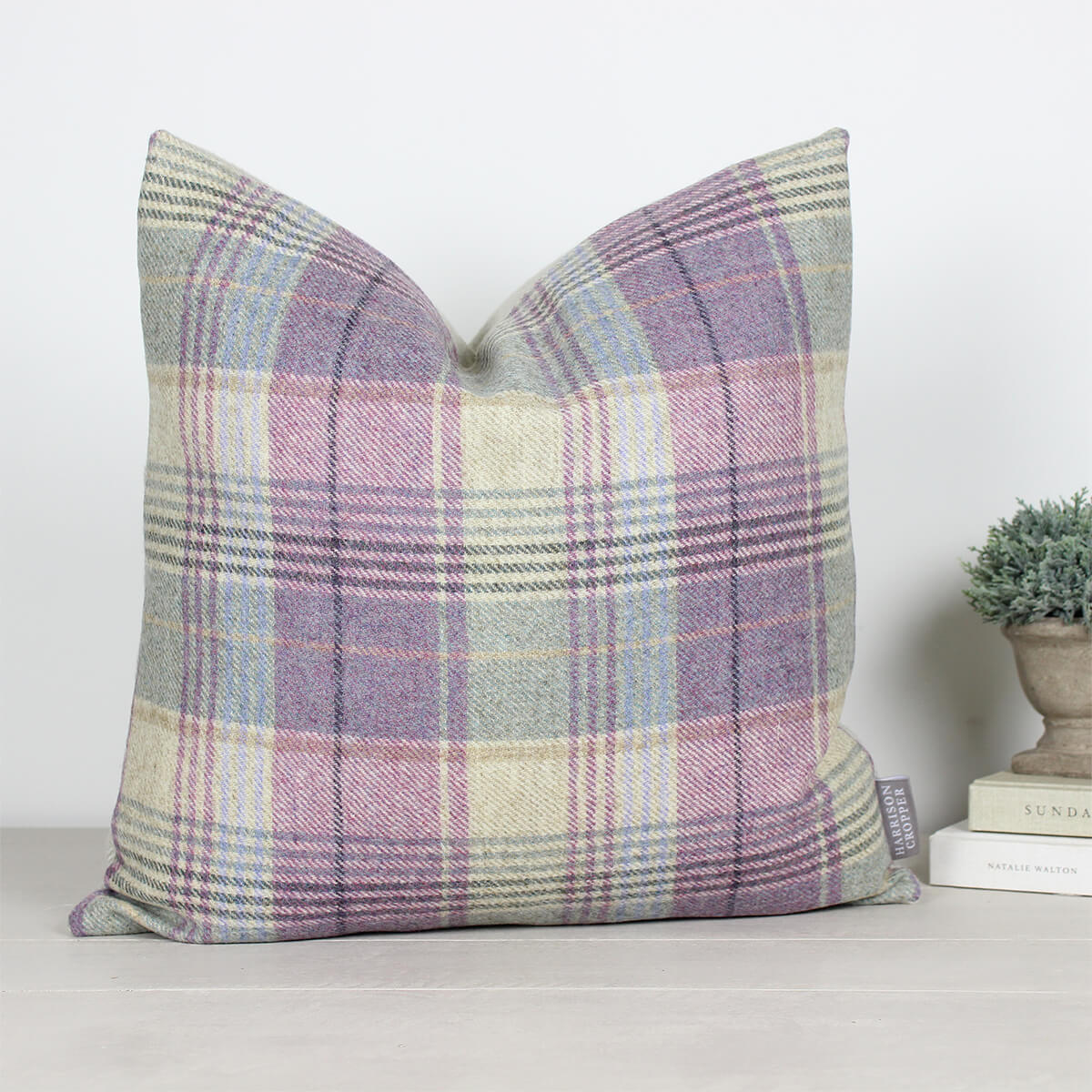 Kincraig Lilac Tweed Wool Cushion