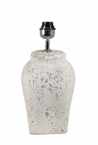 Thumbnail for Helka Smooth Stone Effect Light Grey Lamp Base - Small