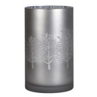 Thumbnail for Medium Silver Trees Glass Tea Light Candle Holder