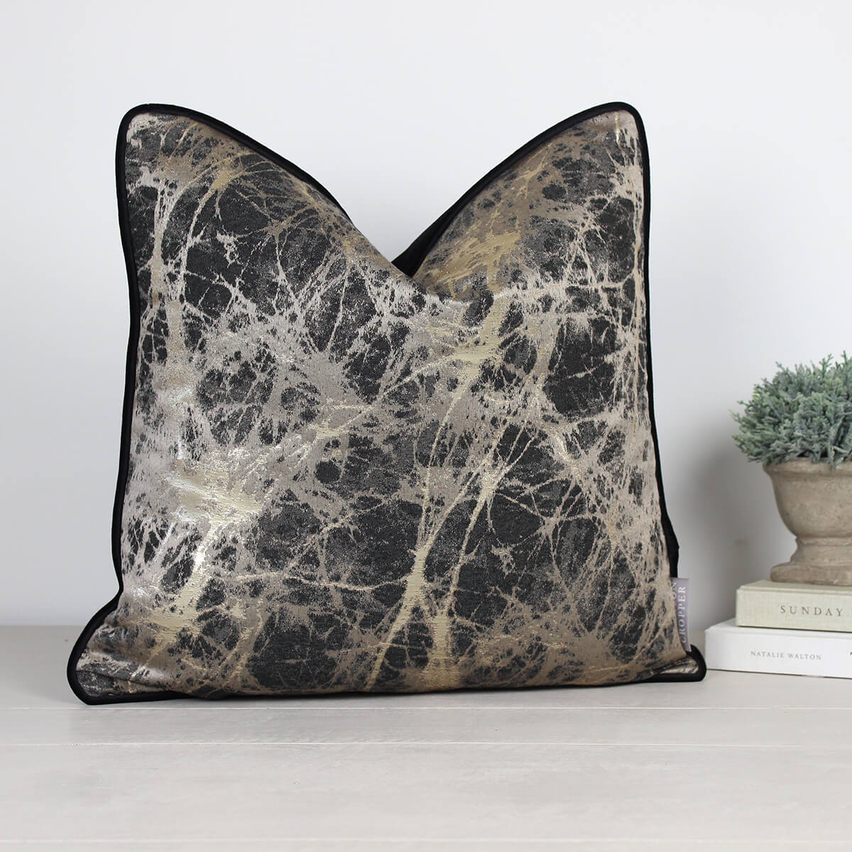 Lava Charcoal Cushion
