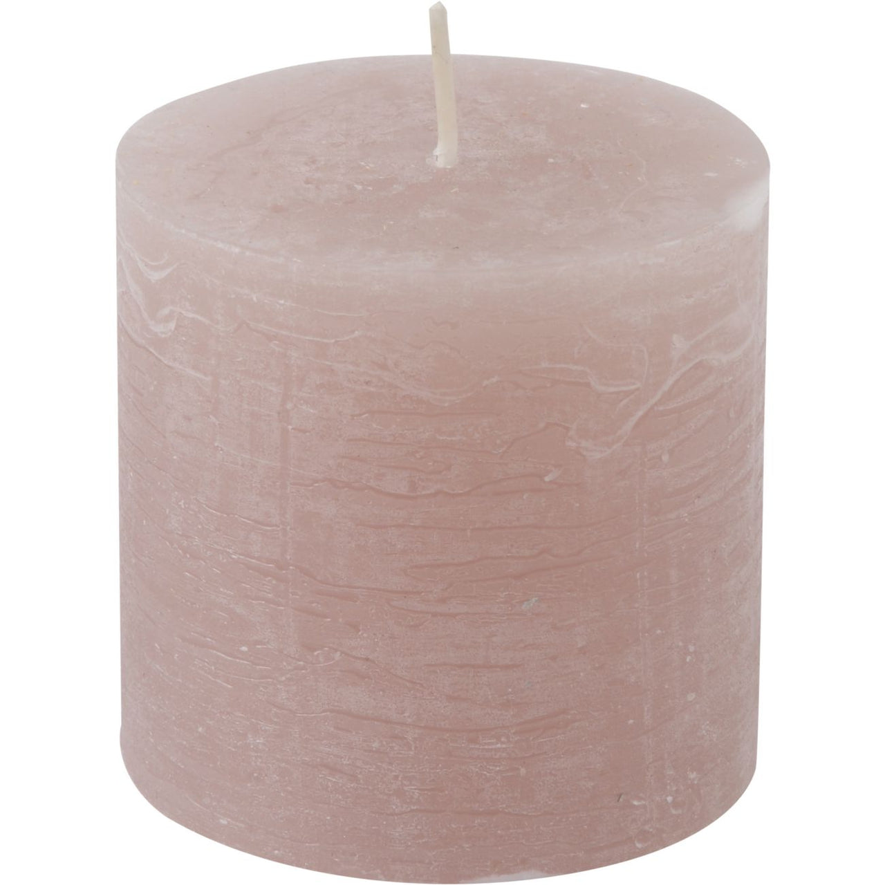 Libra Metallic Pink Pillar Candle 10x20cm
