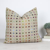 Thumbnail for Multi Spot Natural Tweed Wool Cushion