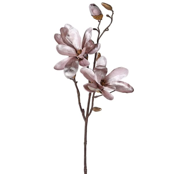 Pink Velvet Magnolia Stem