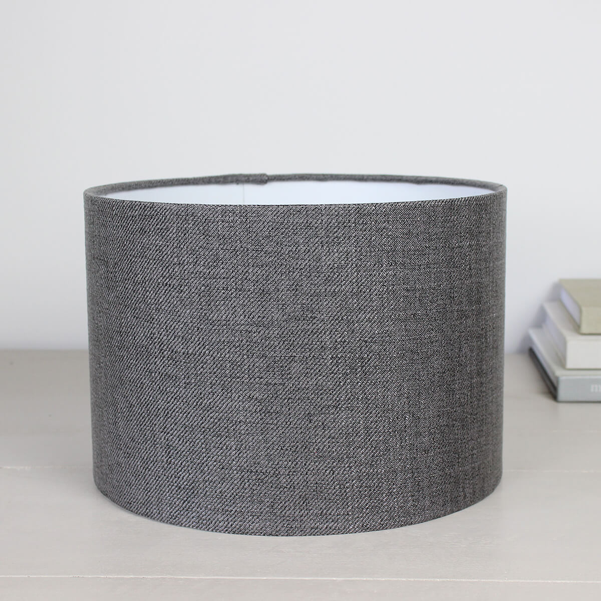 Emilio Pewter Drum Lampshade