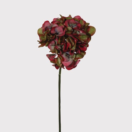 Faux Ruby & Olive Hydrangea