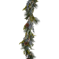 Thumbnail for Gold Berry, Pinecone and Mixed Green Garland