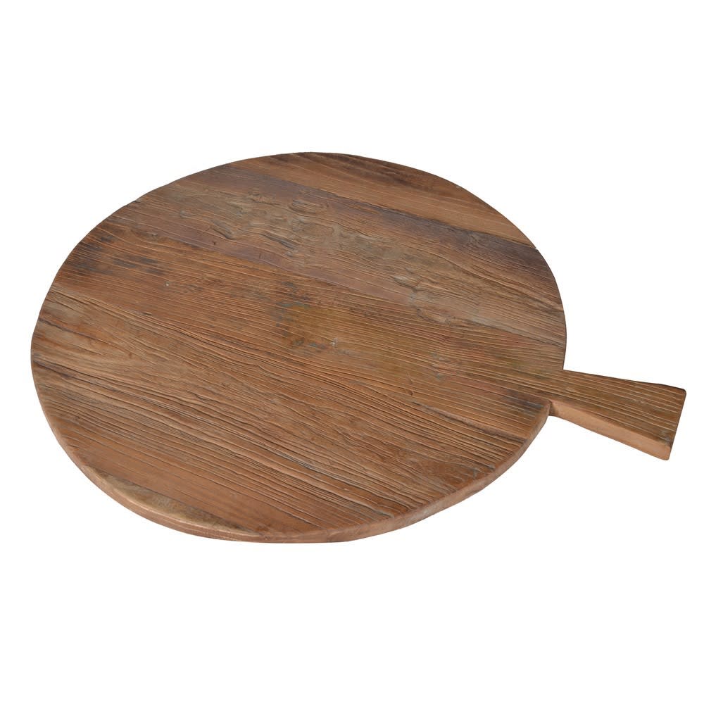 Round Recycled Elm Breadboard