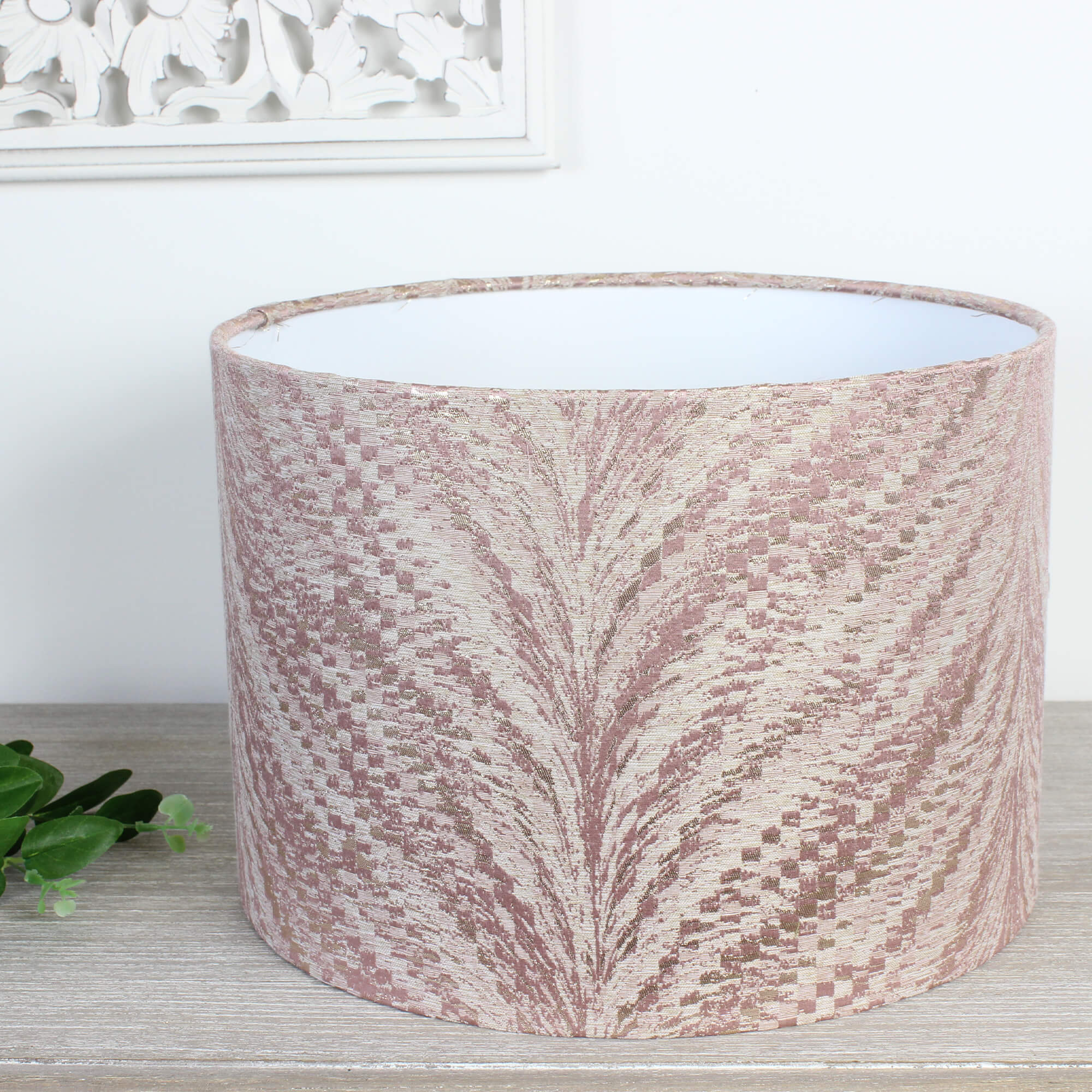 Rose Gold Luxor Drum 25cm Lampshade