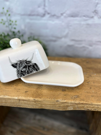 Thumbnail for Highland Cow Butter Dish