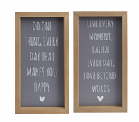 Thumbnail for Framed Grey Positivity Signs