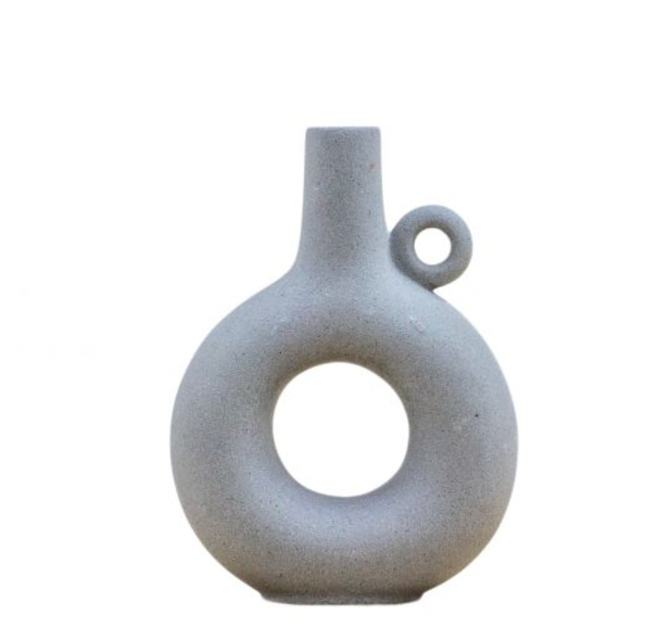 Ceramic Stoneware Light Grey Vase