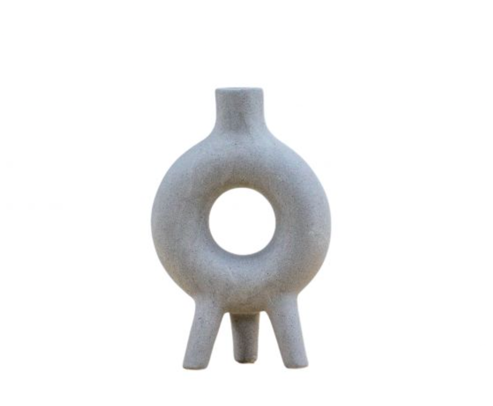 Stoneware Sissel Light Grey Vase