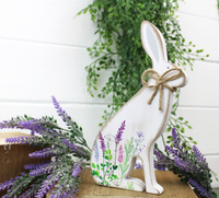 Thumbnail for Floral Hare Sitting Block