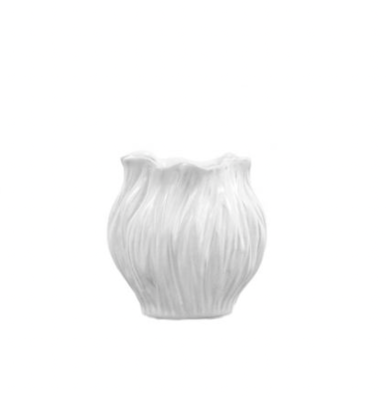 White Clay Flora Vase - Small