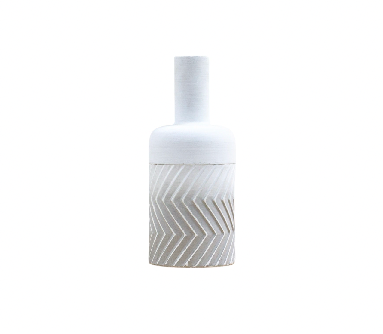 Bottle-Shaped Metal Maddox Vase - Small