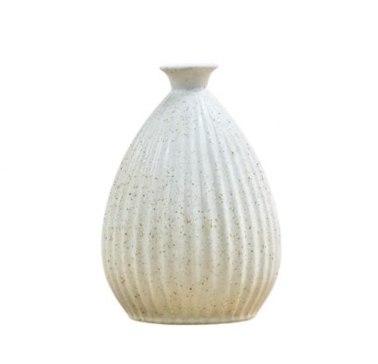 Cream Tessa Vase - Medium