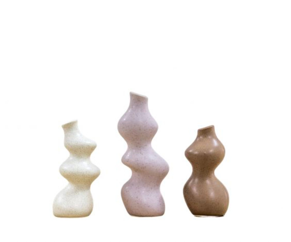 Set of 3 Natural Suburo Vases - Medium