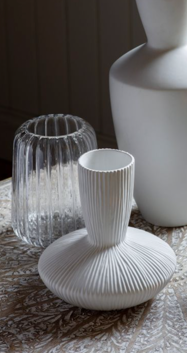 Cream Stoneware Honjo Vase