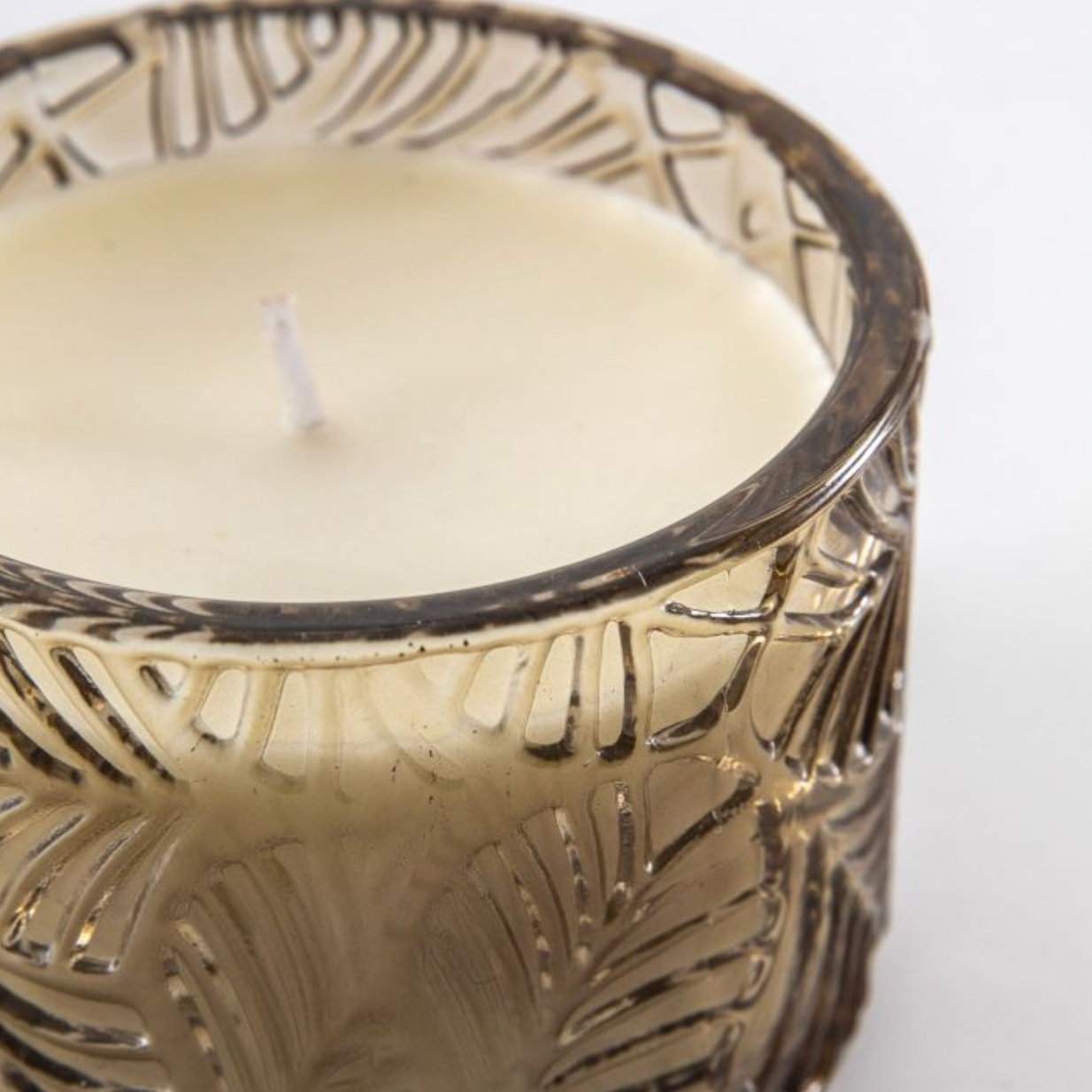 Sandalwood Scented Candle in Brown Theo Jar