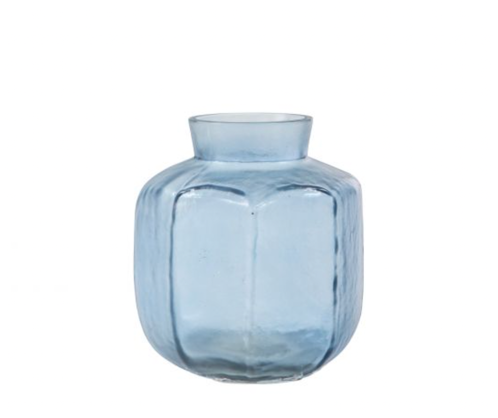 Glass Blue Arno Vase - Mini