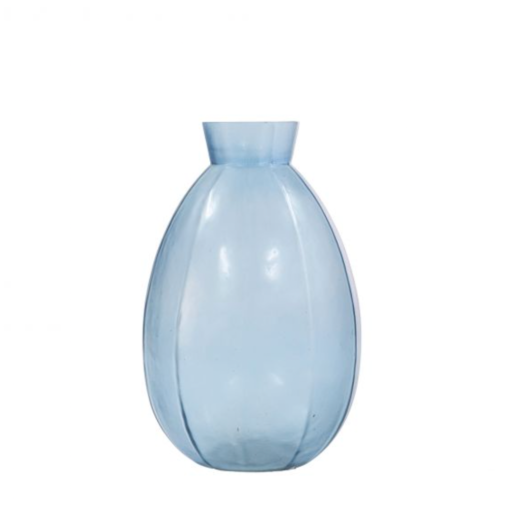 Glass Blue Arno Vase - Medium