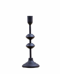 Thumbnail for Black Iron Lara Candlestick Holder - Small