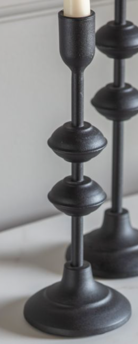 Black Iron Lara Candlestick Holder - Small