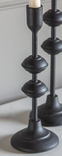 Thumbnail for Black Iron Lara Candlestick Holder - Small