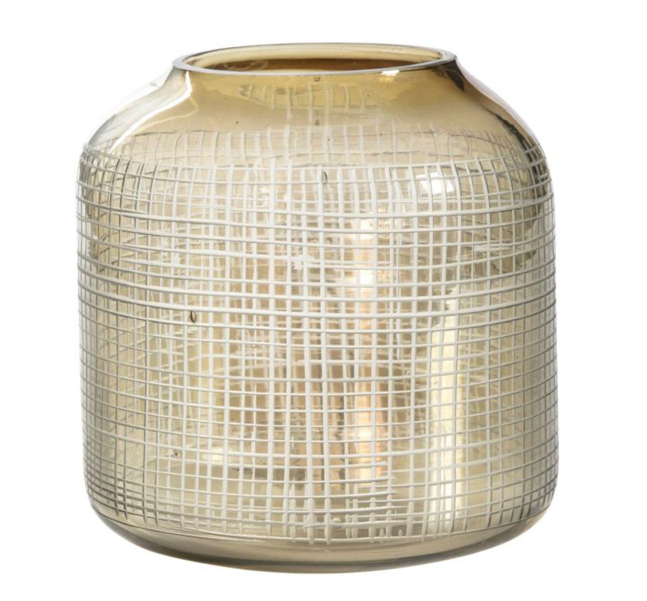 Gold Bessan Mesh Candle Holder - Small