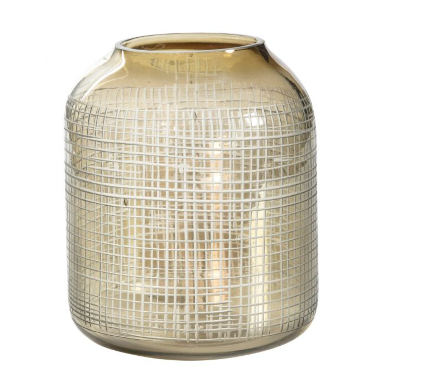 Gold Bessan Mesh Candle Holder - Large