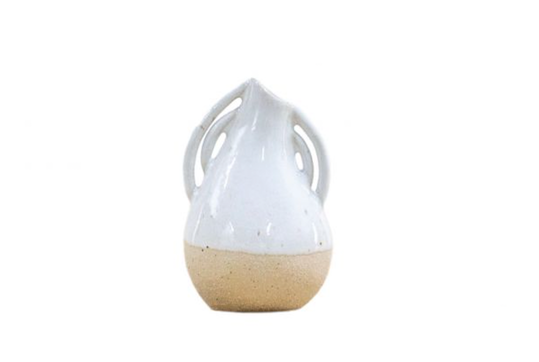 White Clay Emani Vase - Small