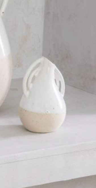 White Clay Emani Vase - Small