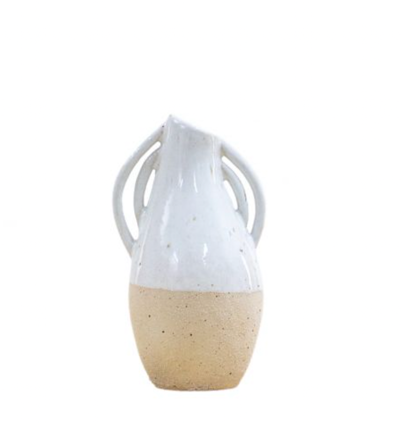 White Clay Emani Vase - Medium