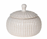 Thumbnail for White Squat Jar with Lid - Large