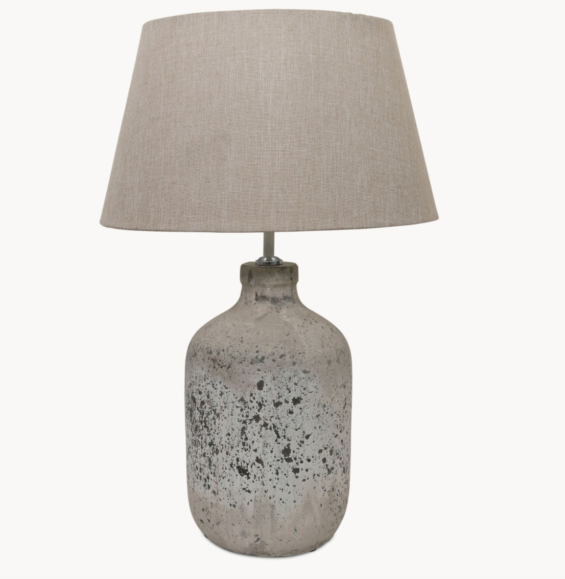 Birkdale Stone Lamp With Neutral Shade
