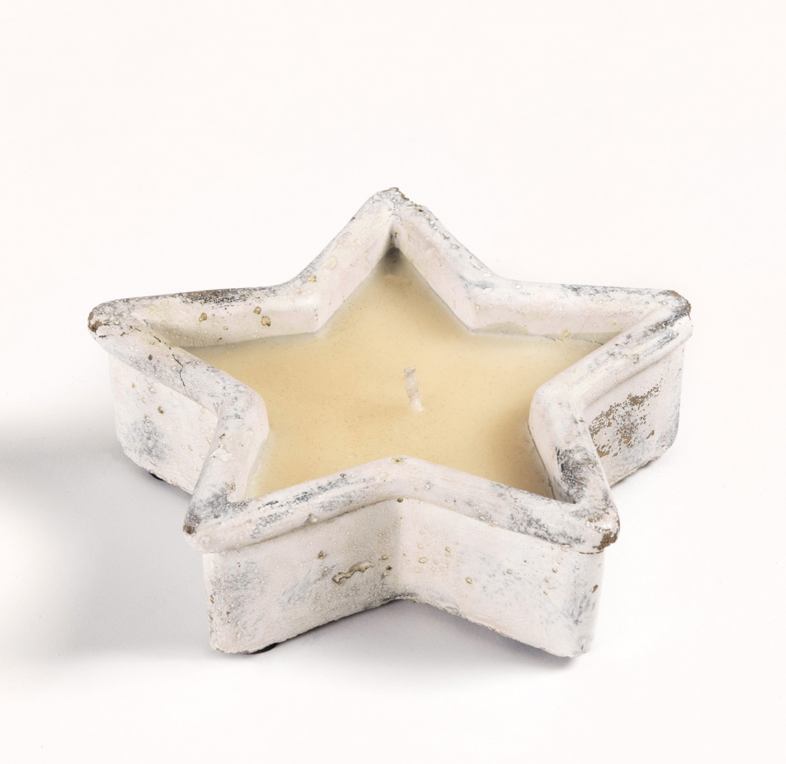Stone Star Candle