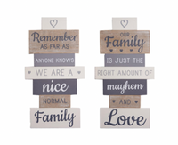 Thumbnail for Vintage Slatted Family Sign