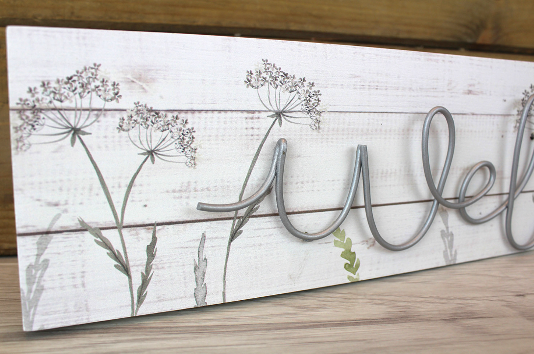 Welcome Wire Plaque